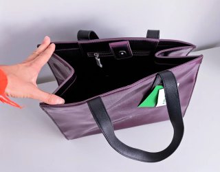Bolso Kenzo Morado Brillante Grande