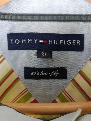 Camisa Tommy Hilfiger Rayas Multicolor Talla XL