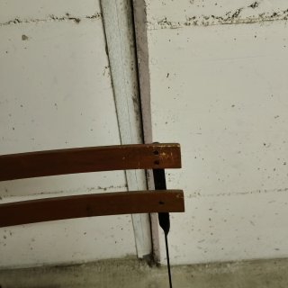 3 sedie legno e ferro da giardino