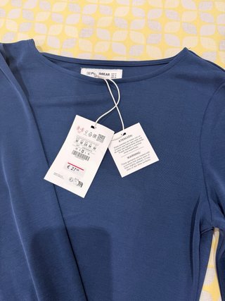 Vestido largo azul Pull&Bear