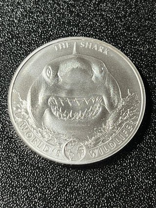 Moneda Plata Tiburón El Congo 1 Onza 2026