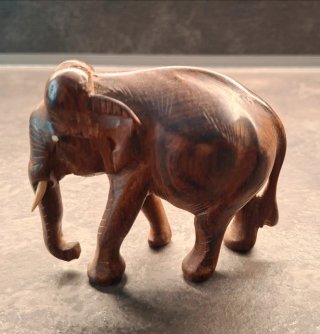Scultura Elefante Legno