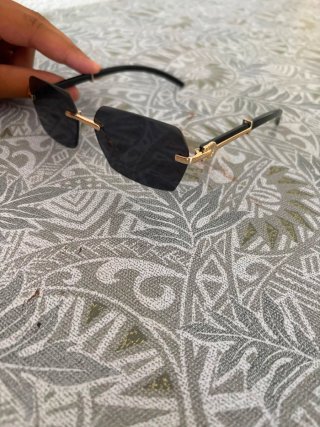 Gafas Cartier Negras y Doradas
