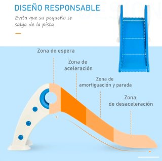 Tobogan infantil de 18 a 36 meses 120x50x56 azul