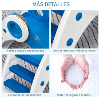 Tobogan infantil de 18 a 36 meses 120x50x56 azul