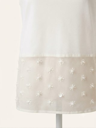 Top Intimissimi bianco con fiori
