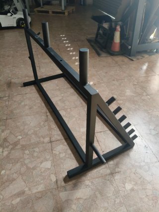 SOPORTE DISCOS Y BARRAS!