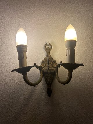 Consola, Espejo y Candelabros Bronce y Mármol