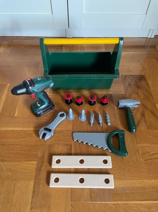 Caja Herramientas Bosch Juguete + Accesorios