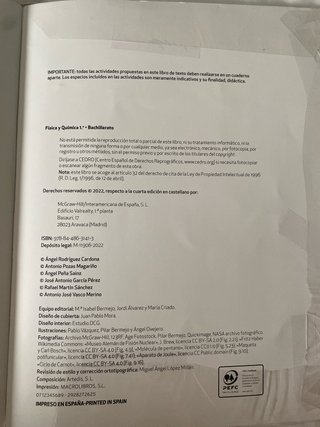 Física y Química 1 Bachillerato