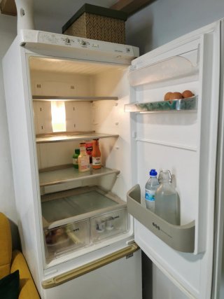 Nevera y congelador Edesa blanca