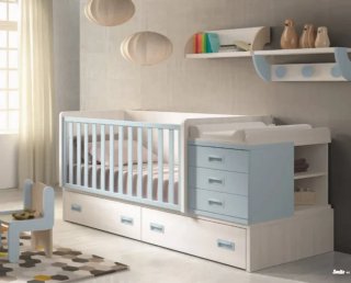 Cuna convertible en cama