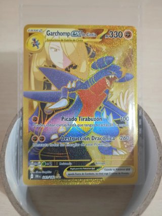 Carta Pokémon Garchomp EX de Cintia 330 PS dorada