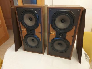 Altavoces KEF Carina II Marrones y Negros