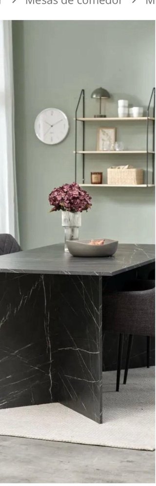 Tavolo da pranzo in marmo nero