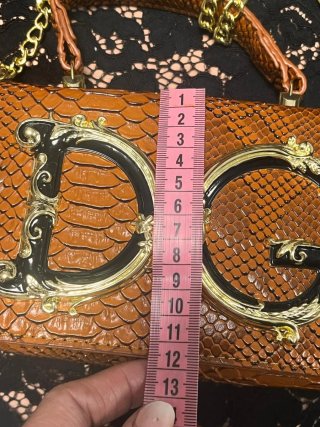 Tracolla pitone cammello Dolce & Gabbana