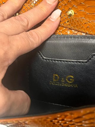 Tracolla pitone cammello Dolce & Gabbana