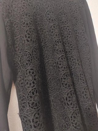 Blusa E&D de encaje negro