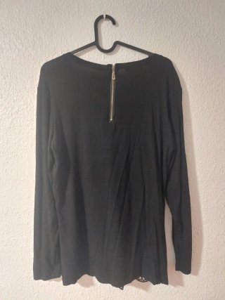 Blusa E&D de encaje negro