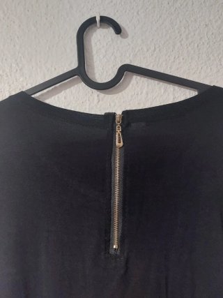 Blusa E&D de encaje negro