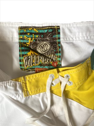 Bañador Billabong Vintage Blanco Y2K Surf Mujer L