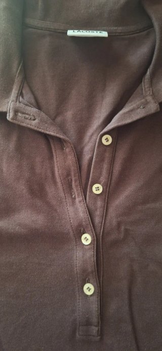 Polo Lacoste Marrón Talla 40