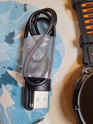Reloj Inteligente Negro y Naranja