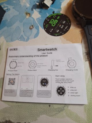 Reloj Inteligente Negro y Naranja