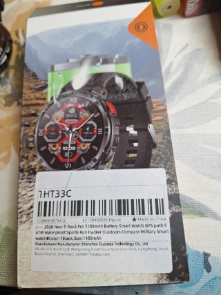Reloj Inteligente Negro y Naranja