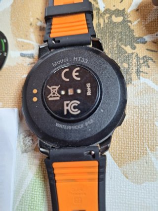 Reloj Inteligente Negro y Naranja
