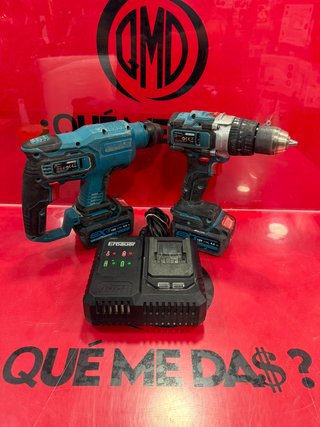Pack Taladro + Martillo Erbauer Brushless