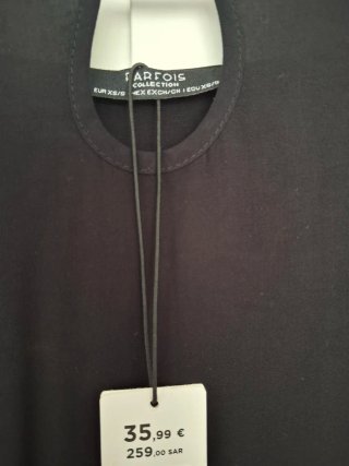 Vestido negro Parfois tirantes talla S
