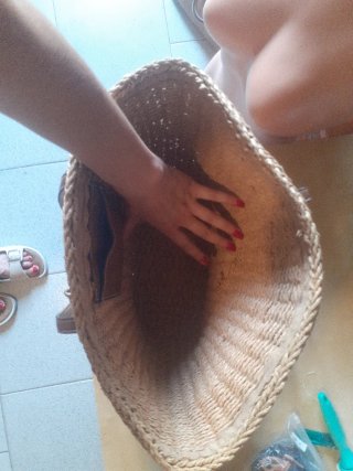 Bolso de mano Tiffosi beige