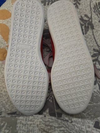 Zapatillas Puma Basket Heart rojas N°41 americano.