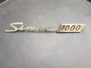 Antico emblema logo Simca 1000