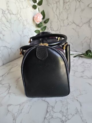 Borsa vintage Burberrys blu e grigia