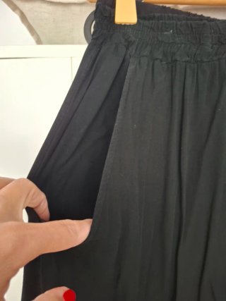 Falda larga negra mujer Talla S