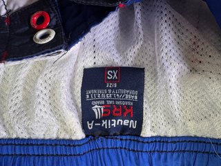 Bañador Koroshi Talla XS Azul/Blanco