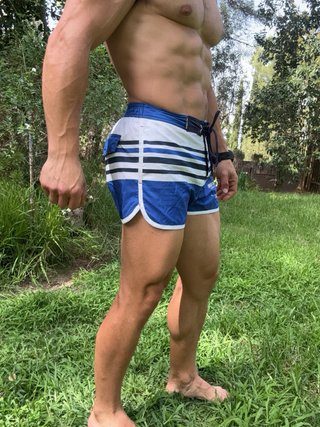 Bañador Koroshi Talla XS Azul/Blanco