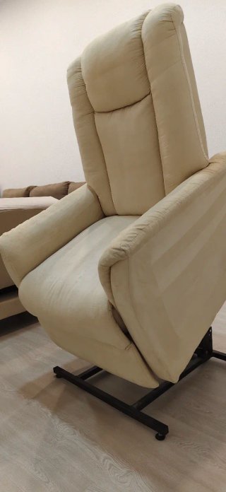 Sillón reclinable eléctrico beige