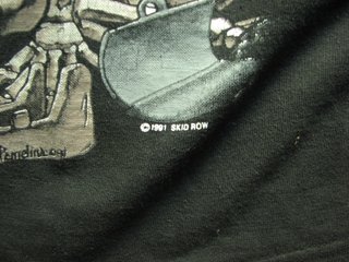Camiseta Skid Row Vintage Original 1991 Tour Gira