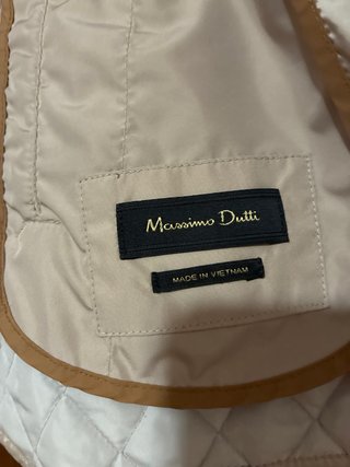 Chaqueta quilted beige