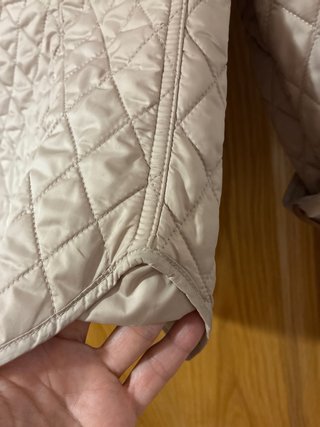 Chaqueta quilted beige