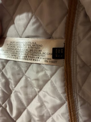 Chaqueta quilted beige