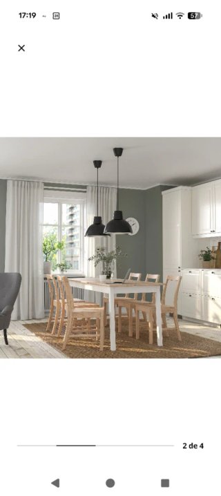 Mesa comedor Pinntorp Ikea madera