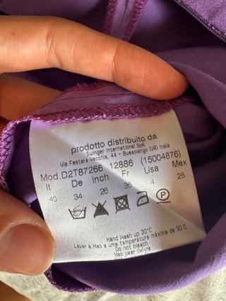 Vestido Mini Y2K Versus Versace Morado Cremalleras