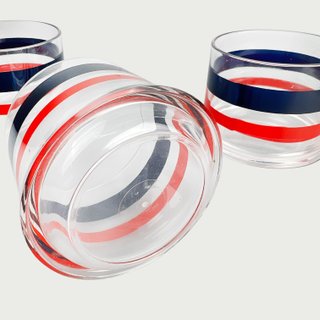 Juego de tres vasos Pagoda de Guzzini, 1970's