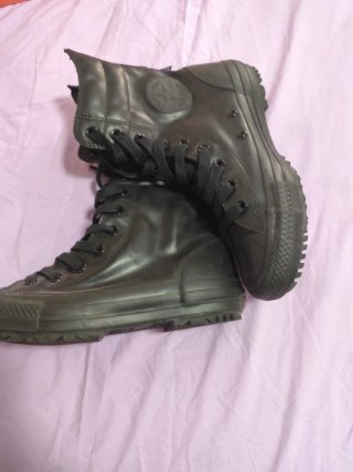 Botas Converse Negras Piel