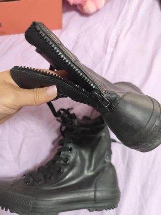 Botas Converse Negras Piel