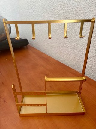 Expositor Joyas Dorado Metálico